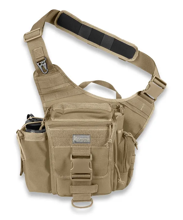 Borsa monospalla Maxpedition Jumbo Versipack, cachi 0412K