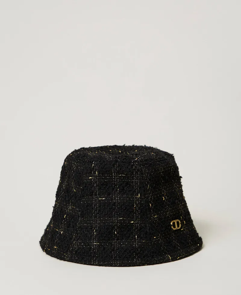 Cappello bucket bouclé con Oval T