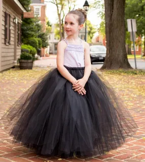 Gonna tutu a figura intera soffice per ragazze Gonne lunghe in tulle Abito da ballo tutu per bambini alla caviglia per il comple