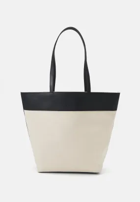 LEATHER MIX - Shopping bag