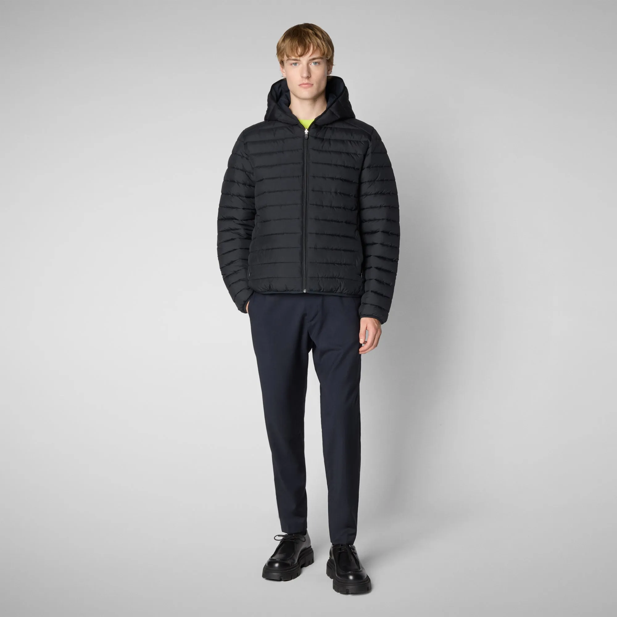 MAN'S ANIMAL FREE PUFFER EZRA BLU NERO